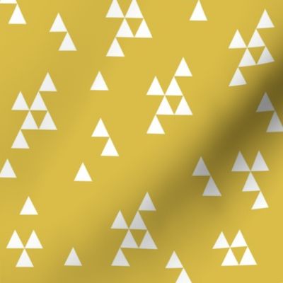 Simple Triangles - Mustard by Andrea Lauren