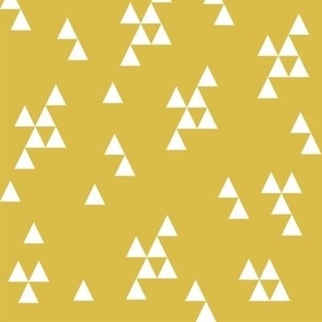 Simple Triangles - Mustard by Andrea Lauren