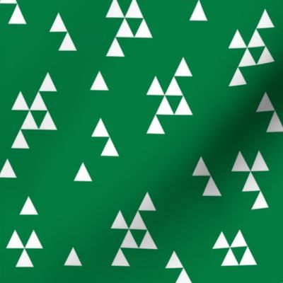 Simple Triangles - Kelly Green by Andrea Lauren