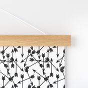 arrows // black and white mini arrows minimal black and white baby nursery