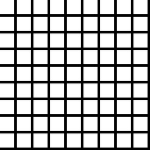 Grid - Black and White (large 2") by Andrea Lauren