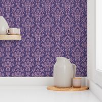 Purple Two Toned Damask