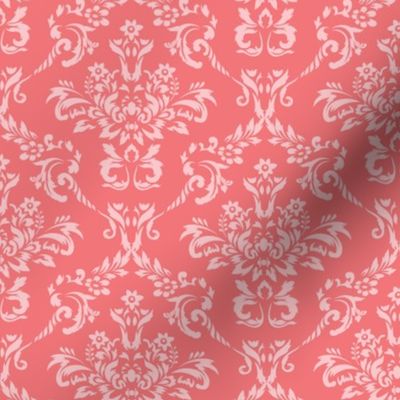 Coral Damask