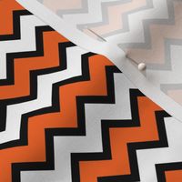 Halloween Chevron White, Black and Orange