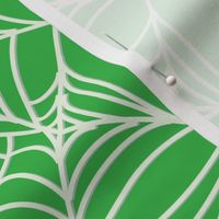  Halloween Spider Web on Green