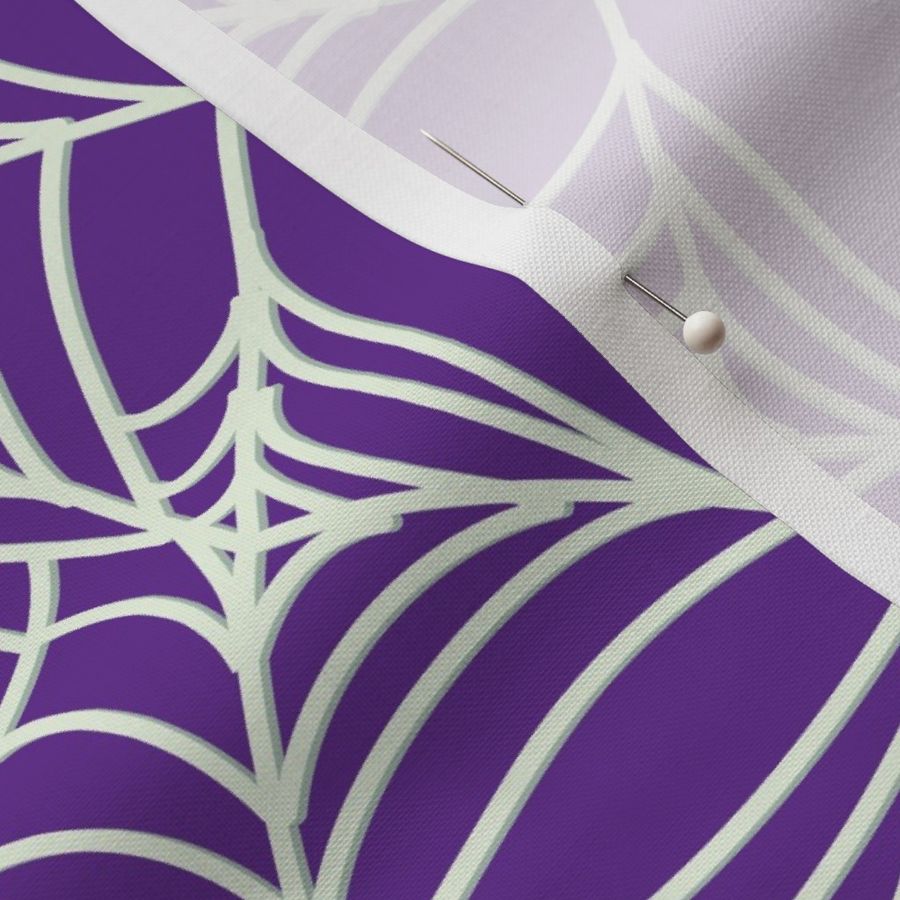 Halloween Spider Web on Purple