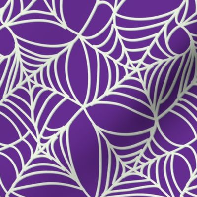 Halloween Spider Web on Purple