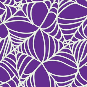 Halloween Spider Web on Purple
