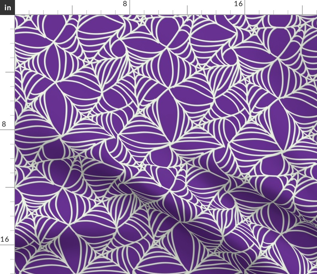 Halloween Spider Web on Purple