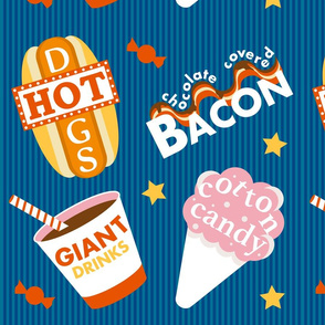 State Fair Typography and Food