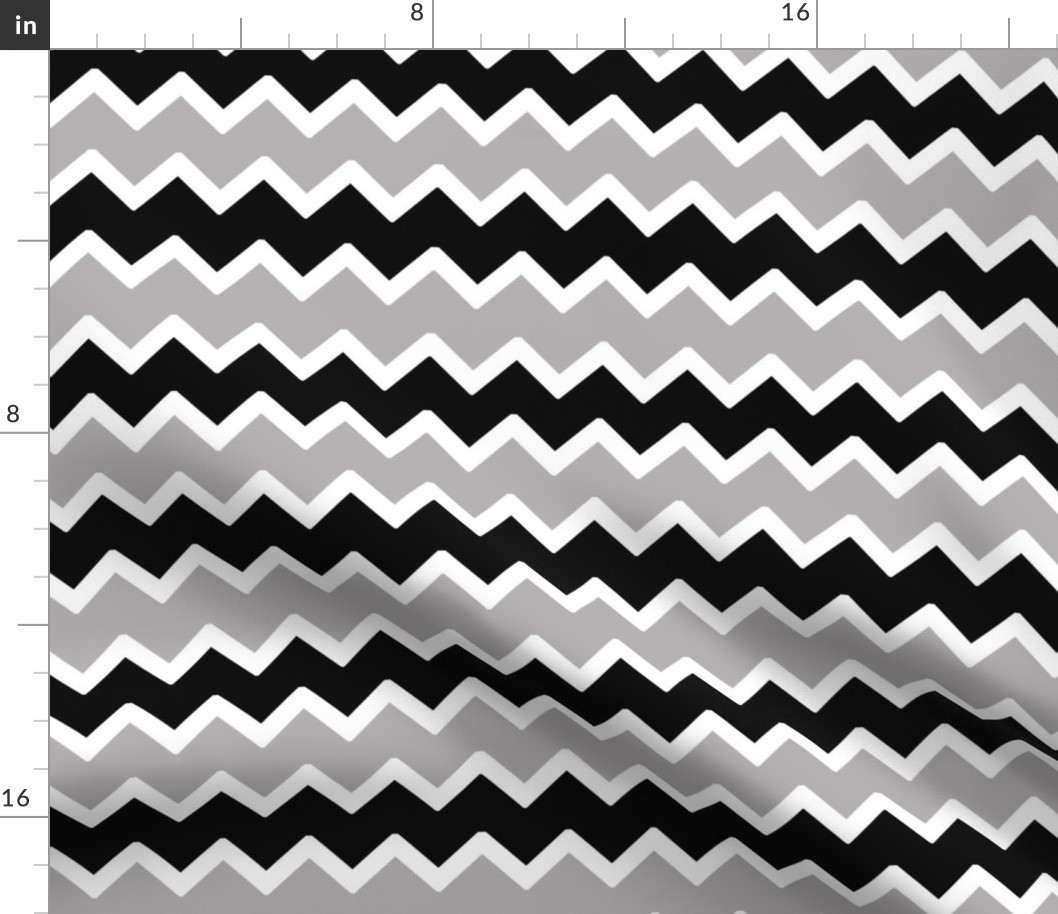 black grey gray chevron zigzag pattern