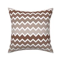 brown tan ombre chevron zigzag pattern