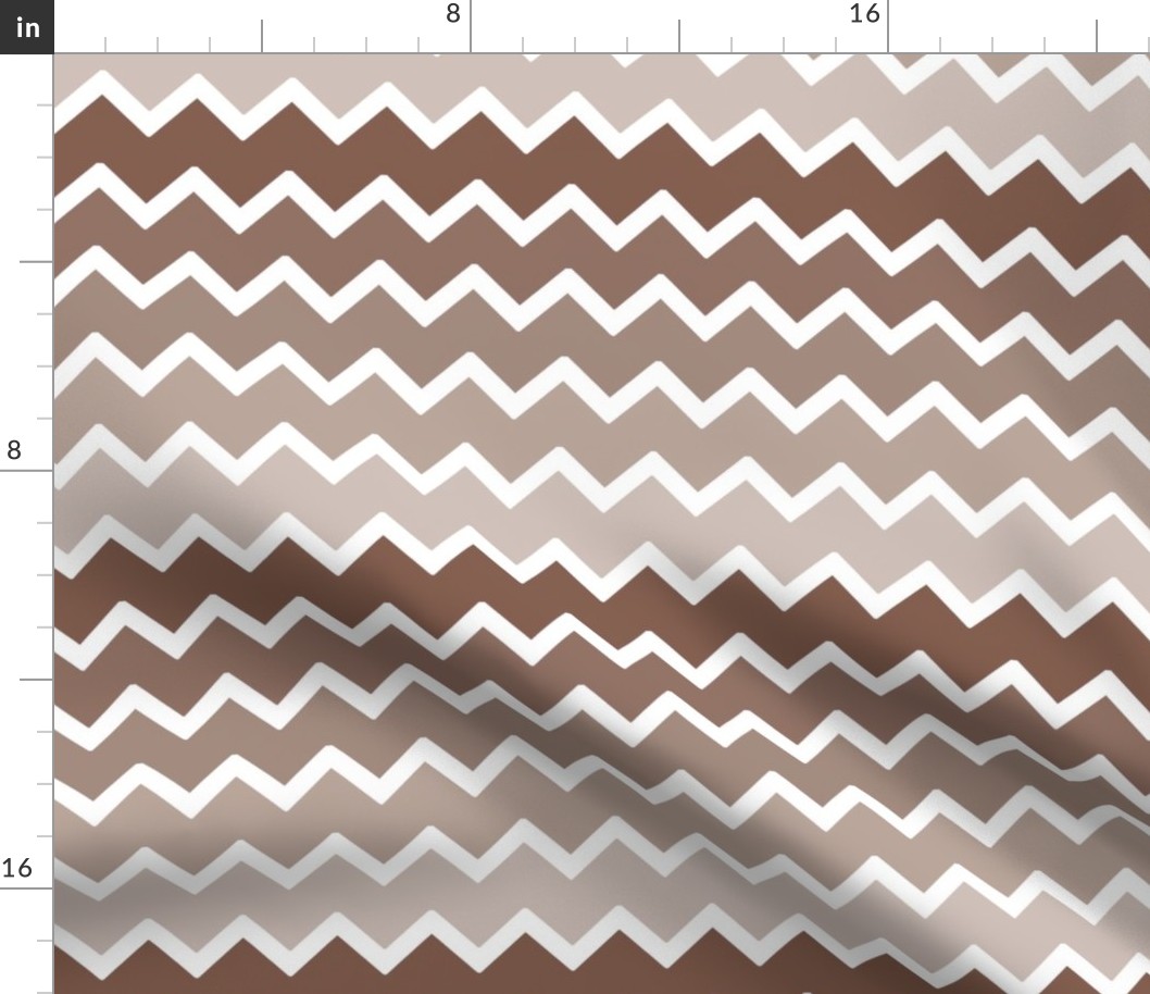 brown tan ombre chevron zigzag pattern