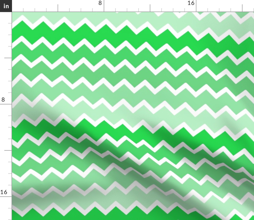 mint green ombre chevron zigzag pattern