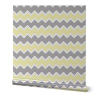 yellow grey gray chevron zigzag pattern