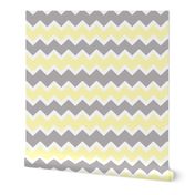 yellow grey gray chevron zigzag pattern