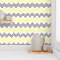 yellow grey gray chevron zigzag pattern