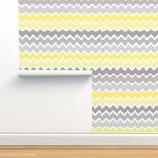 yellow grey gray ombre chevron zigzag pattern
