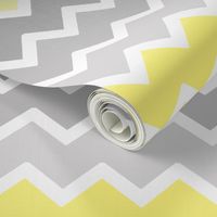 yellow grey gray ombre chevron zigzag pattern