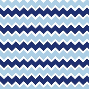 navy sky blue chevron zigzag pattern