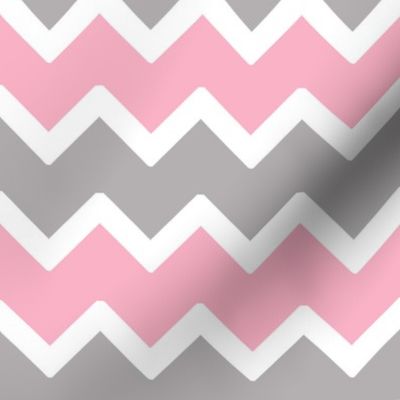 pink grey gray chevron zigzag pattern