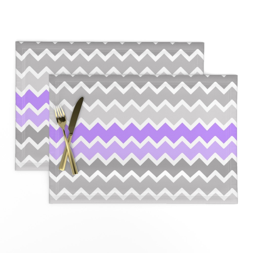 purple lavender lilac grey gray ombre chevron zigzag pattern