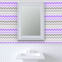 purple lavender lilac grey gray ombre chevron zigzag pattern