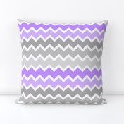 purple lavender lilac grey gray ombre chevron zigzag pattern