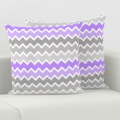 purple lavender lilac grey gray ombre chevron zigzag pattern