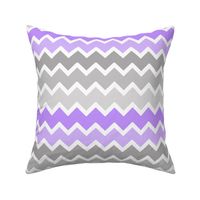 purple lavender lilac grey gray ombre chevron zigzag pattern