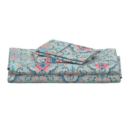 Gypsy Floral in Red and Blue