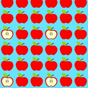 Red Apples Everywhere Blue