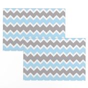 sky blue grey gray chevron 