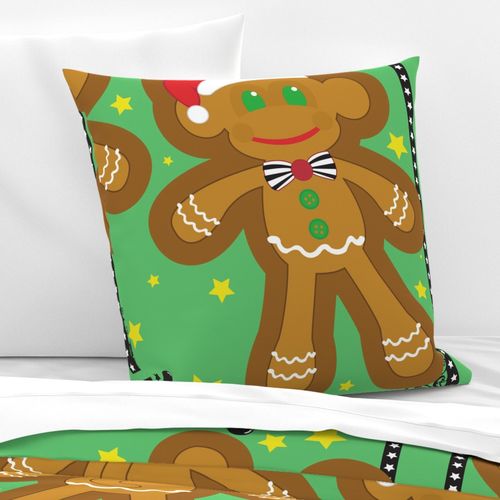 Gingerbread Monkey Cut & Sew Pillow Doll (YD)