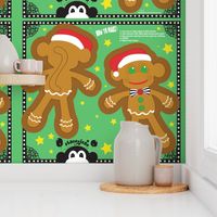 Gingerbread Monkey Cut & Sew Pillow Doll (YD)