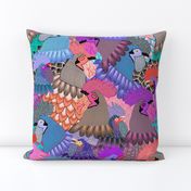 Roosters & Chickens - LARGE