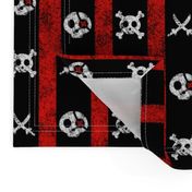 Chalk Pirate Stripes Black Red White