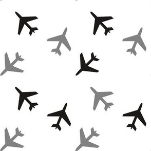 Black_and_White_and_Gray_Airplanes