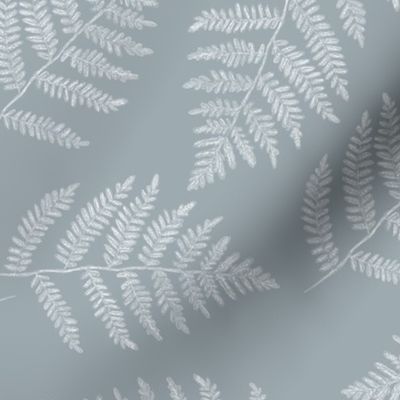 white ferns on slate grey