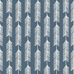 Stripe Tree - Red Riding Hood - Payne's Grey by Andrea Lauren 