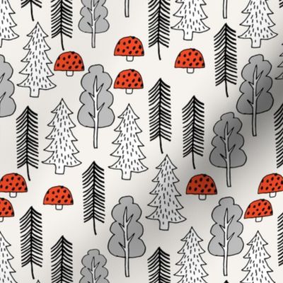 Trees - Red Riding Hood - Off-White by Andrea Lauren 