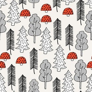 Trees - Red Riding Hood - Off-White by Andrea Lauren 