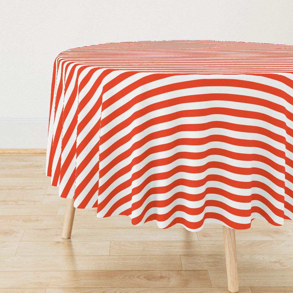 Stripe Coordinate - Red Riding Hood - Vermillion by Andrea Lauren 
