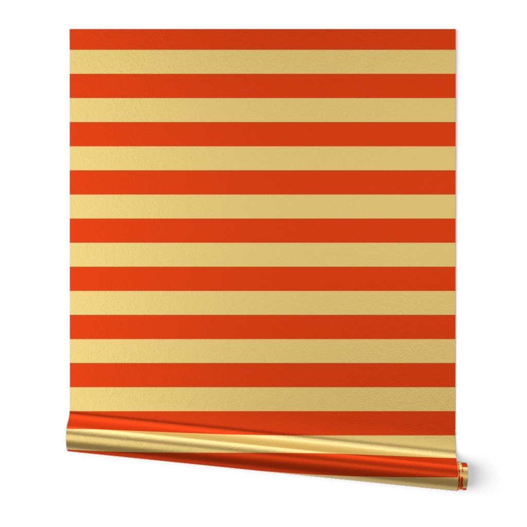 Stripe Coordinate - Red Riding Hood - Vermillion by Andrea Lauren 