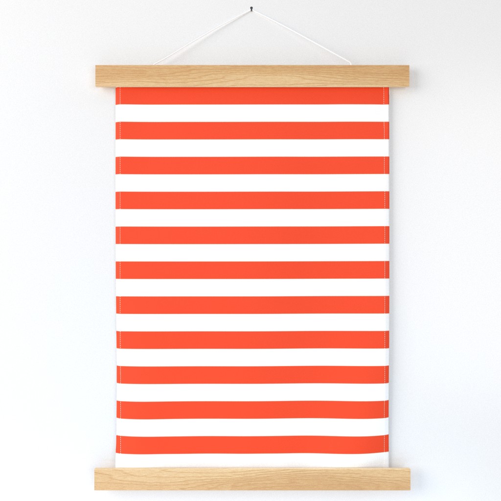 Stripe Coordinate - Red Riding Hood - Vermillion by Andrea Lauren 