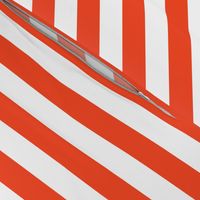 Stripe Coordinate - Red Riding Hood - Vermillion by Andrea Lauren 