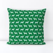 Reindeer - Kelly Green Linen by Andrea Lauren