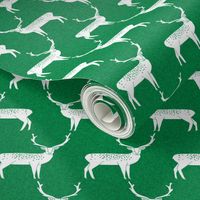 Reindeer - Kelly Green Linen by Andrea Lauren