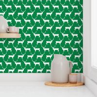 Reindeer - Kelly Green Linen by Andrea Lauren