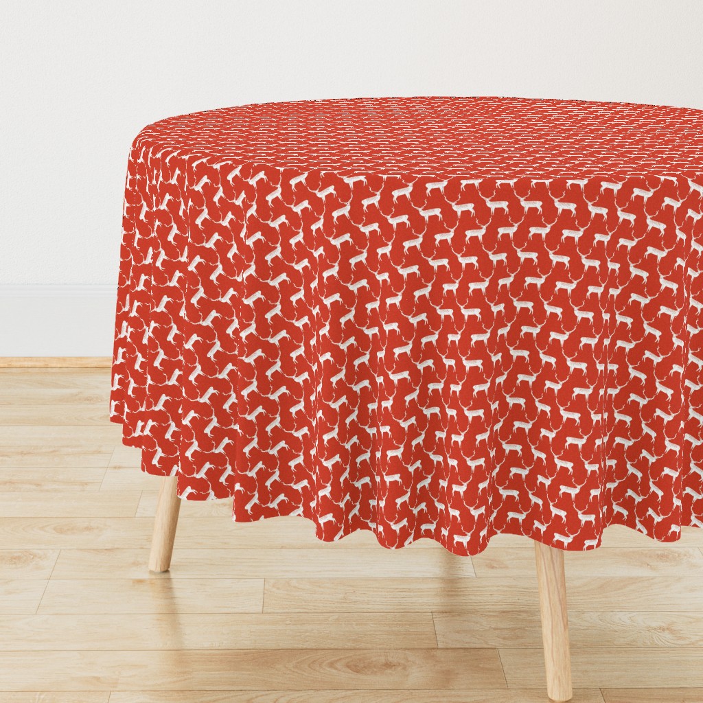 Reindeer - Scarlet Linen by Andrea Lauren